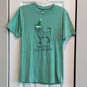 New For the Love of Paws 'Santa's Lil' Helper' Holiday Tee Women's Size M